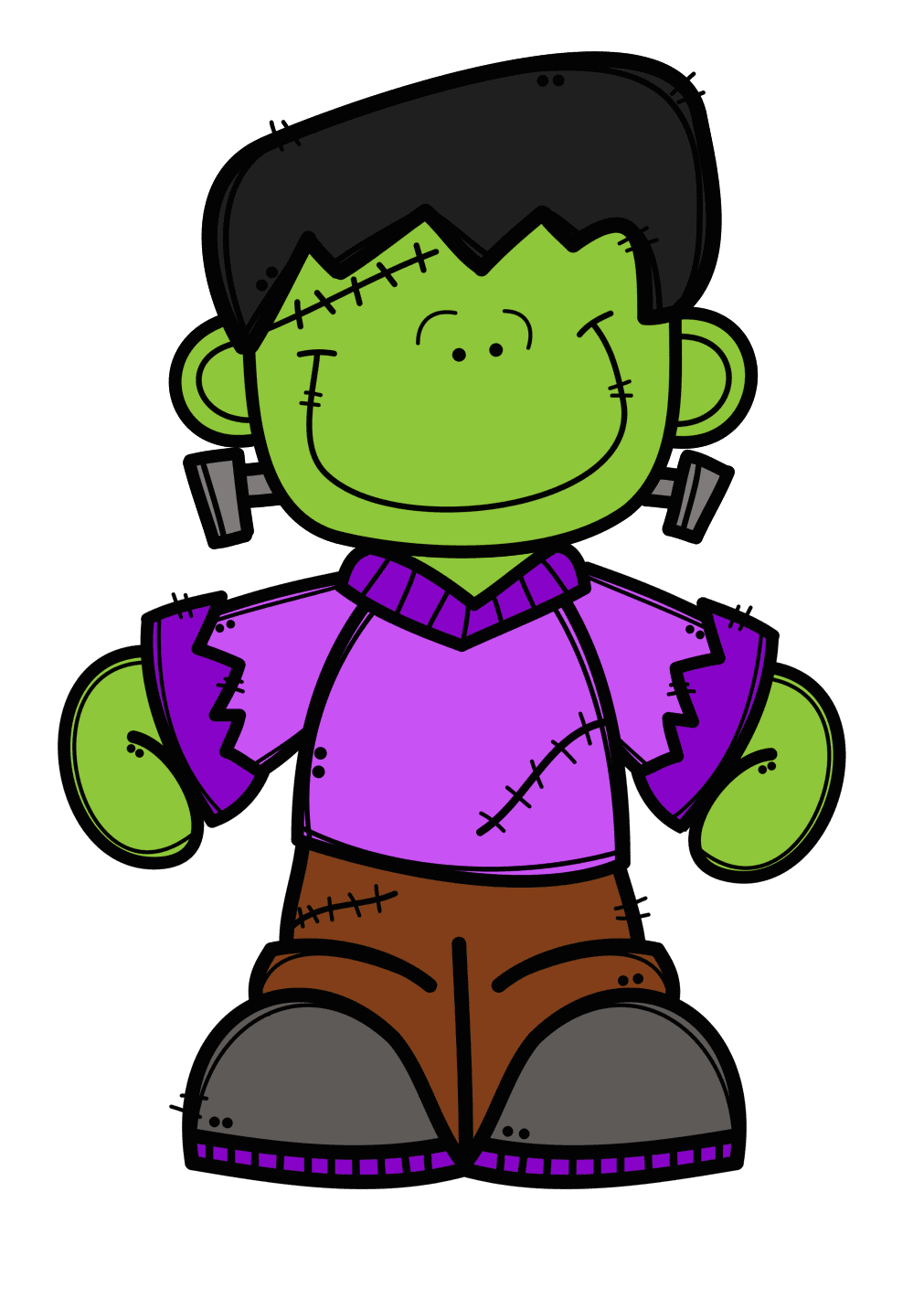 Frankenstein pin page clipart picture