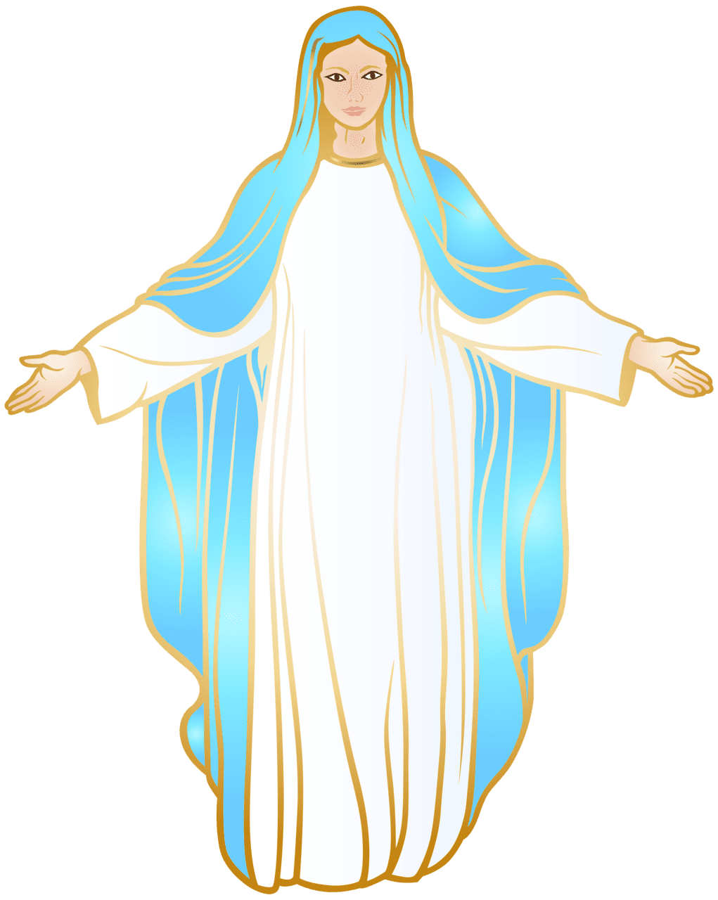 Prayer virgin mary clipart best vector