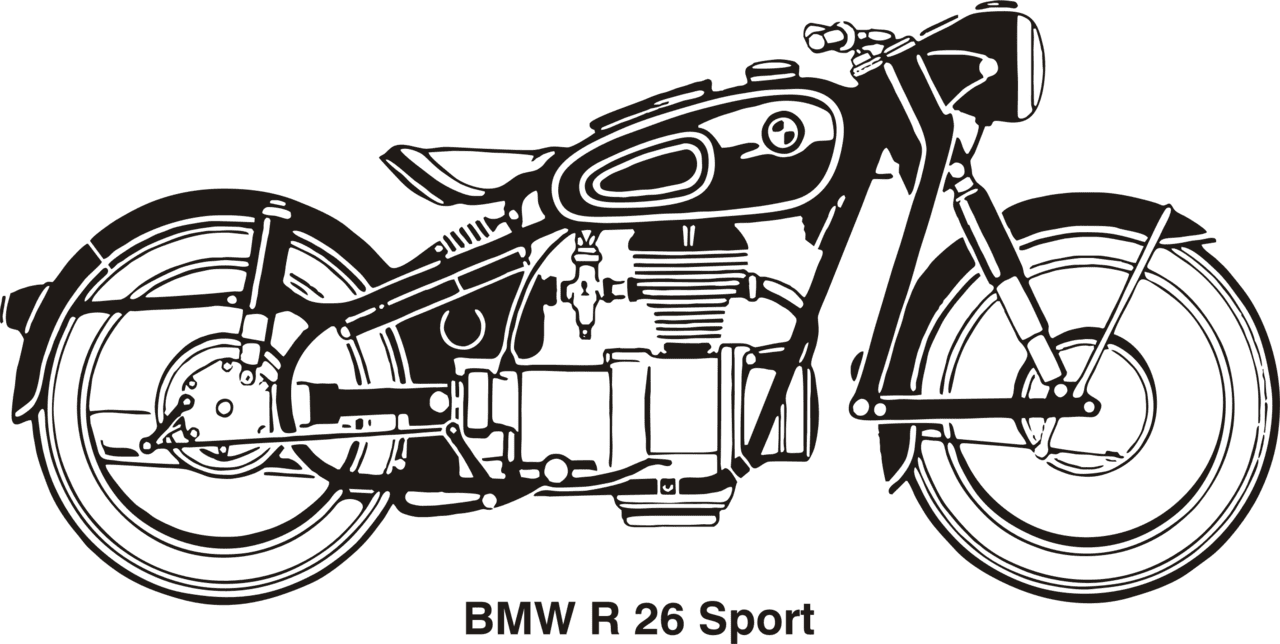 Motorcycle bmw sport year clipart image