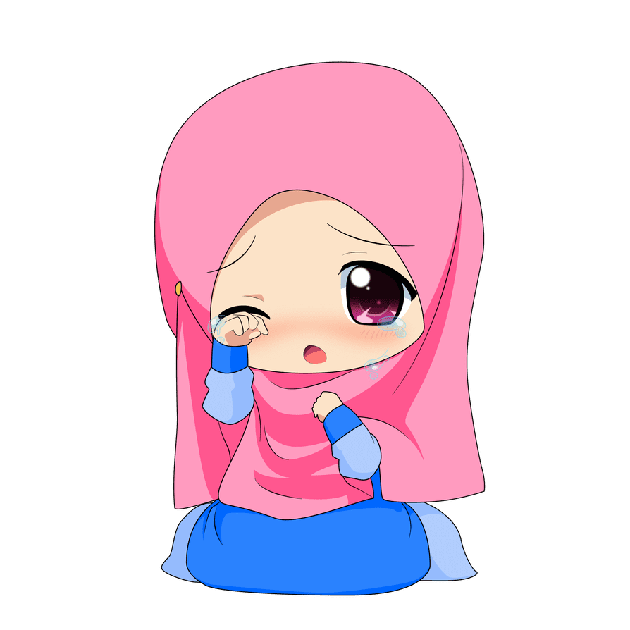 Sad chibi muslimah by taj deviantart clipart picture