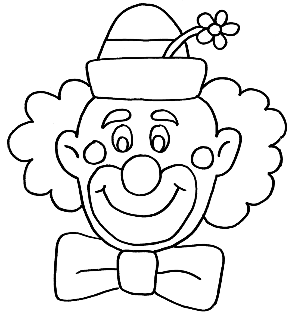 Clown circus fun image clipart