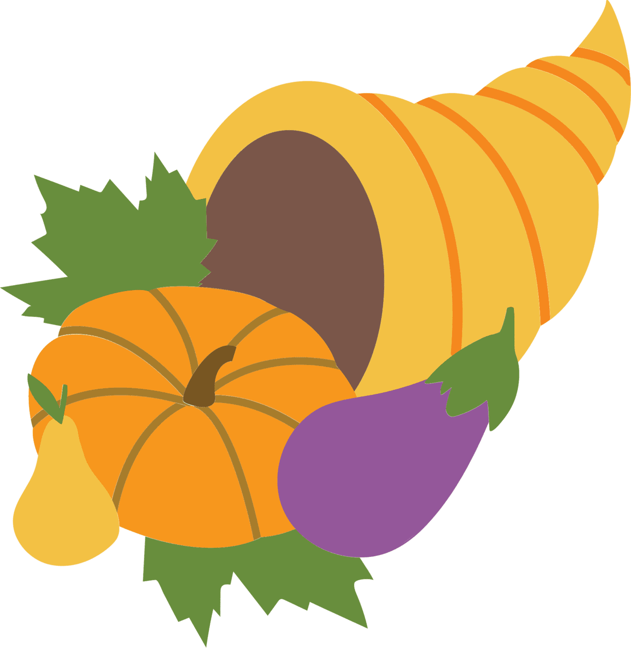 Cornucopia vector clipart images