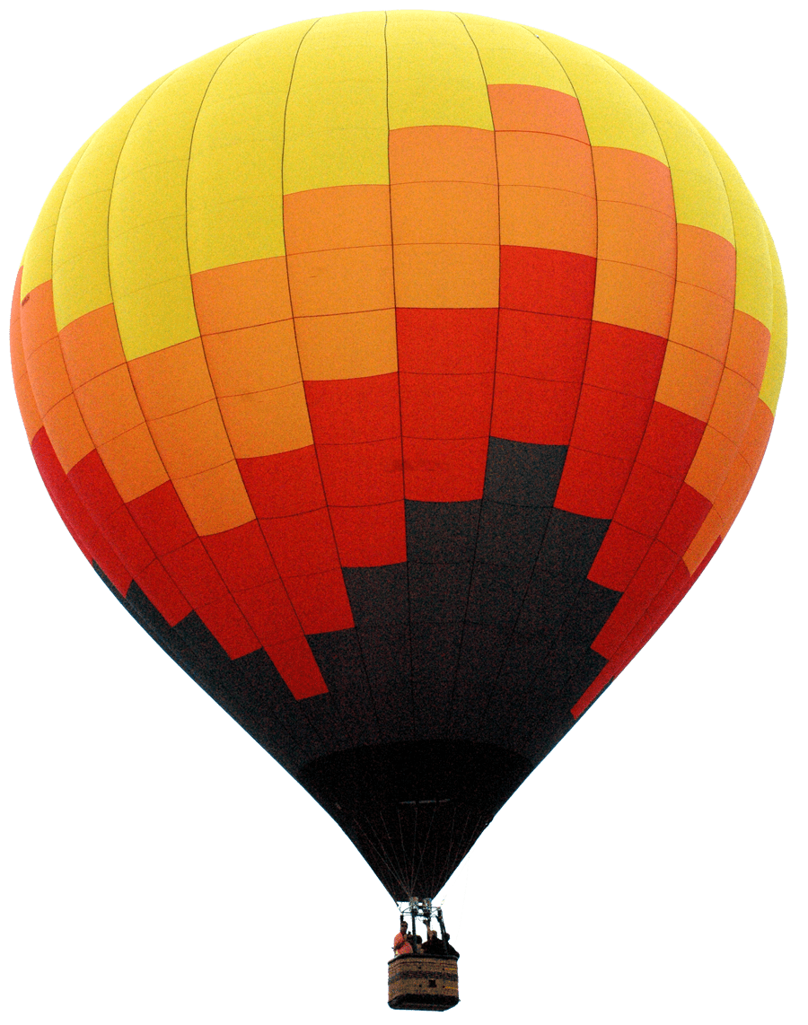 Hot air balloon image with background clipart