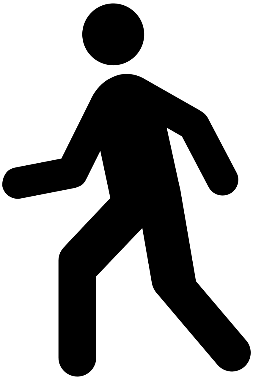 Hiking walking man clipart best free