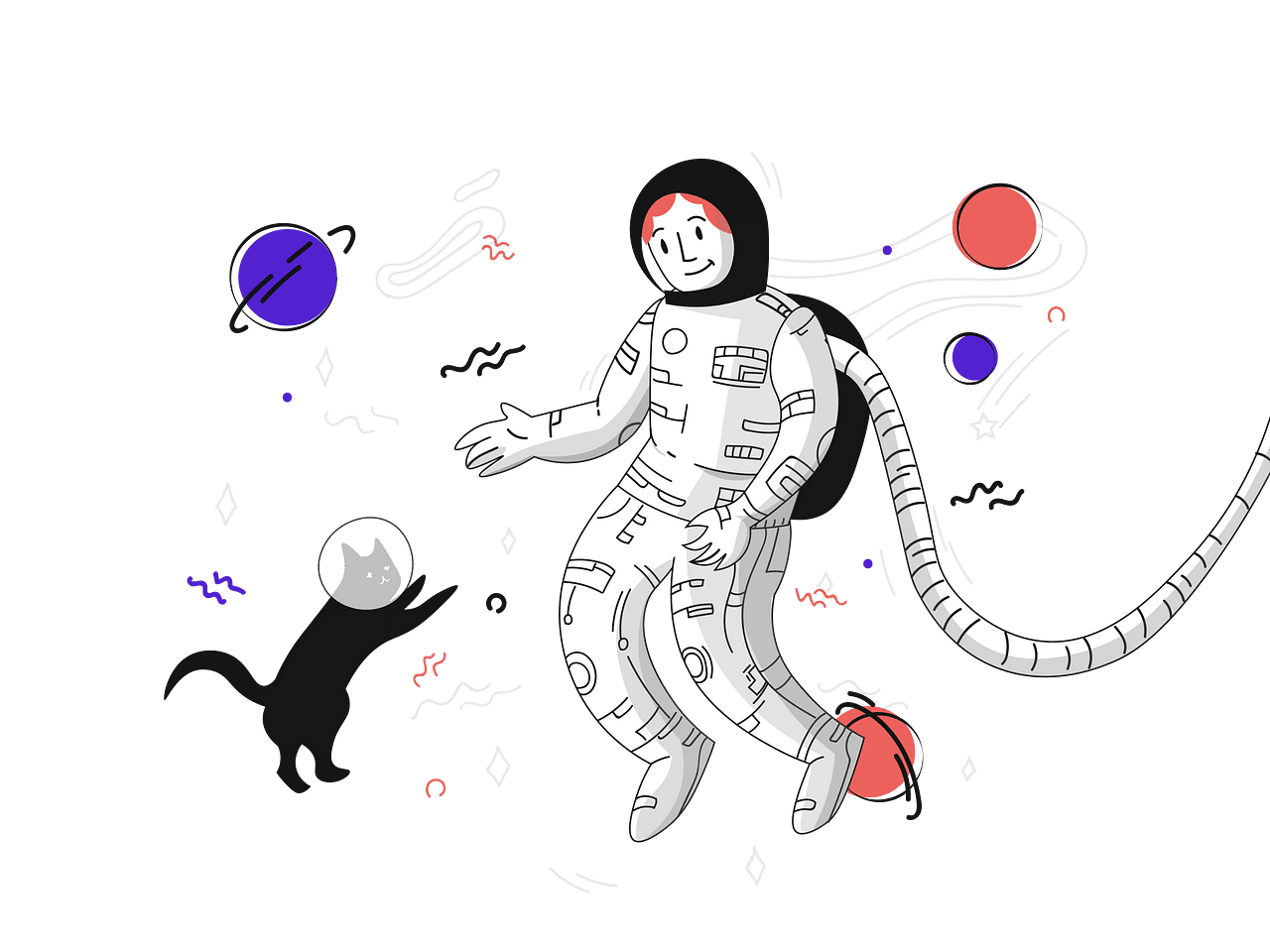 Space discovery vector clipart images