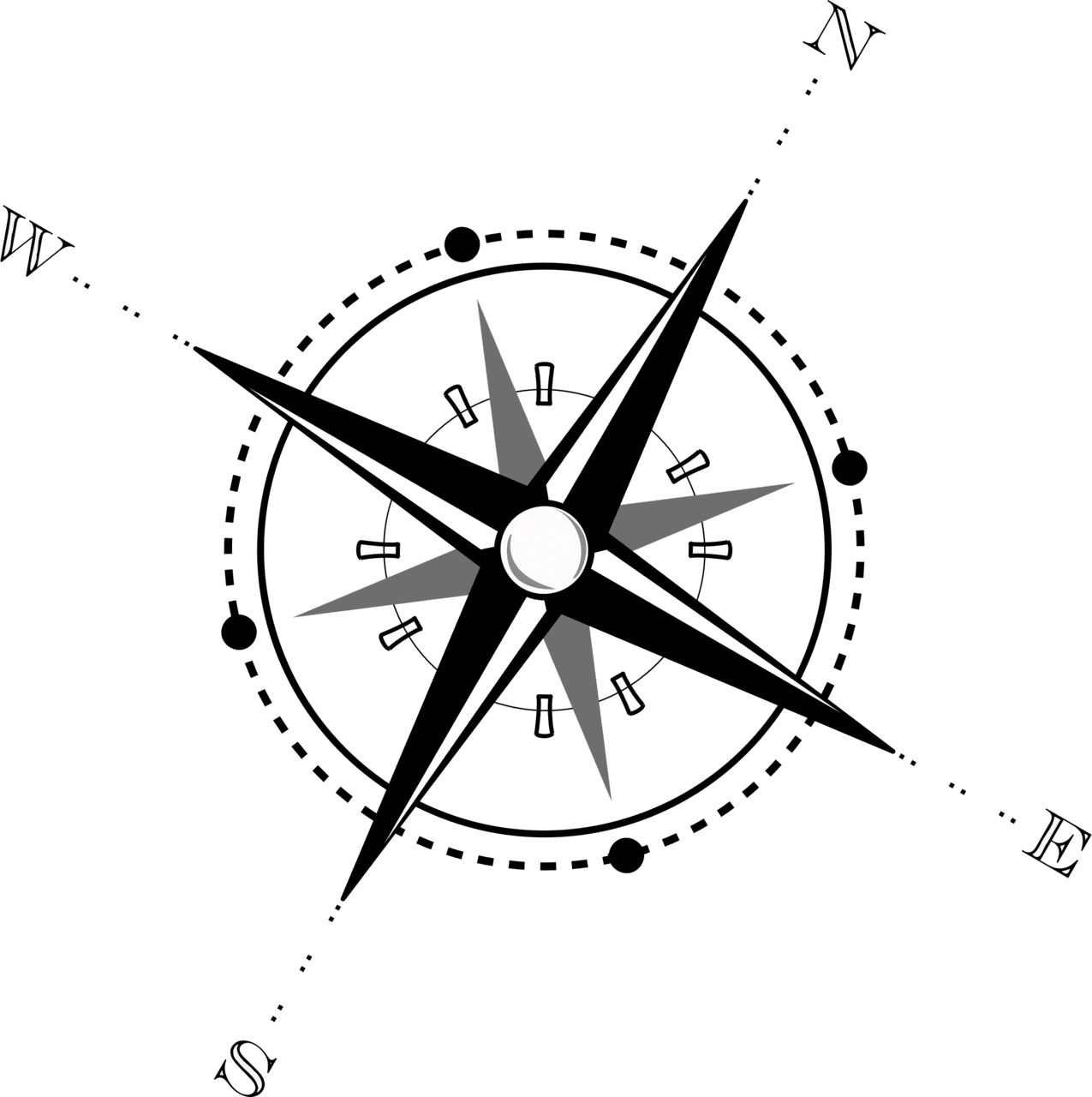 Compass pin page clipart transparent