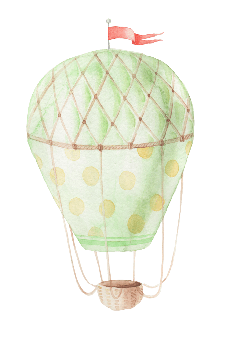 Hot air balloon pin page clipart free 4