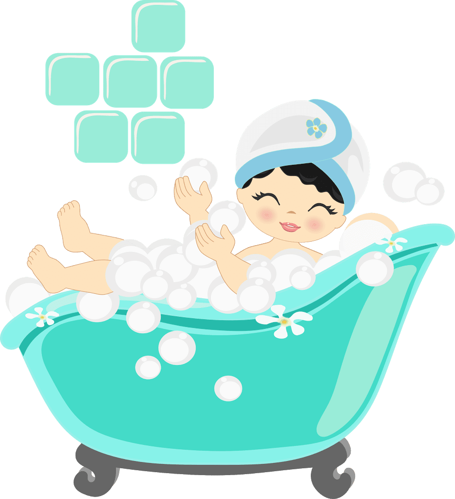 Bathroom pin page clipart background 2