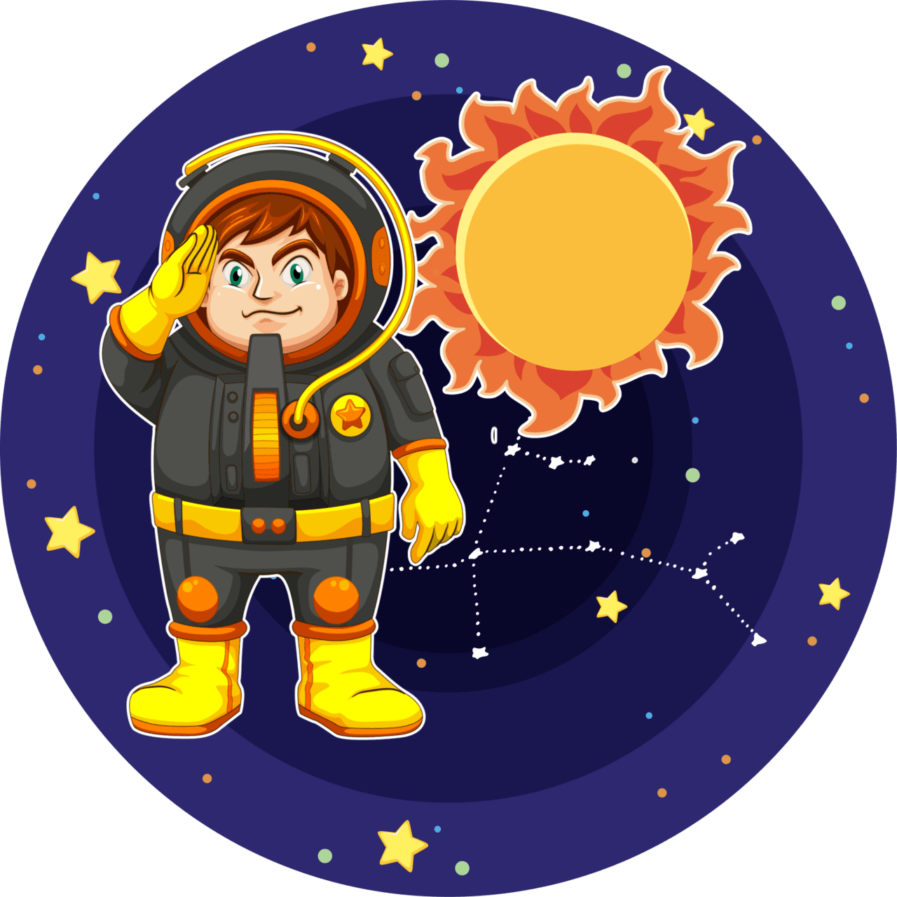 Space pin page clipart picture