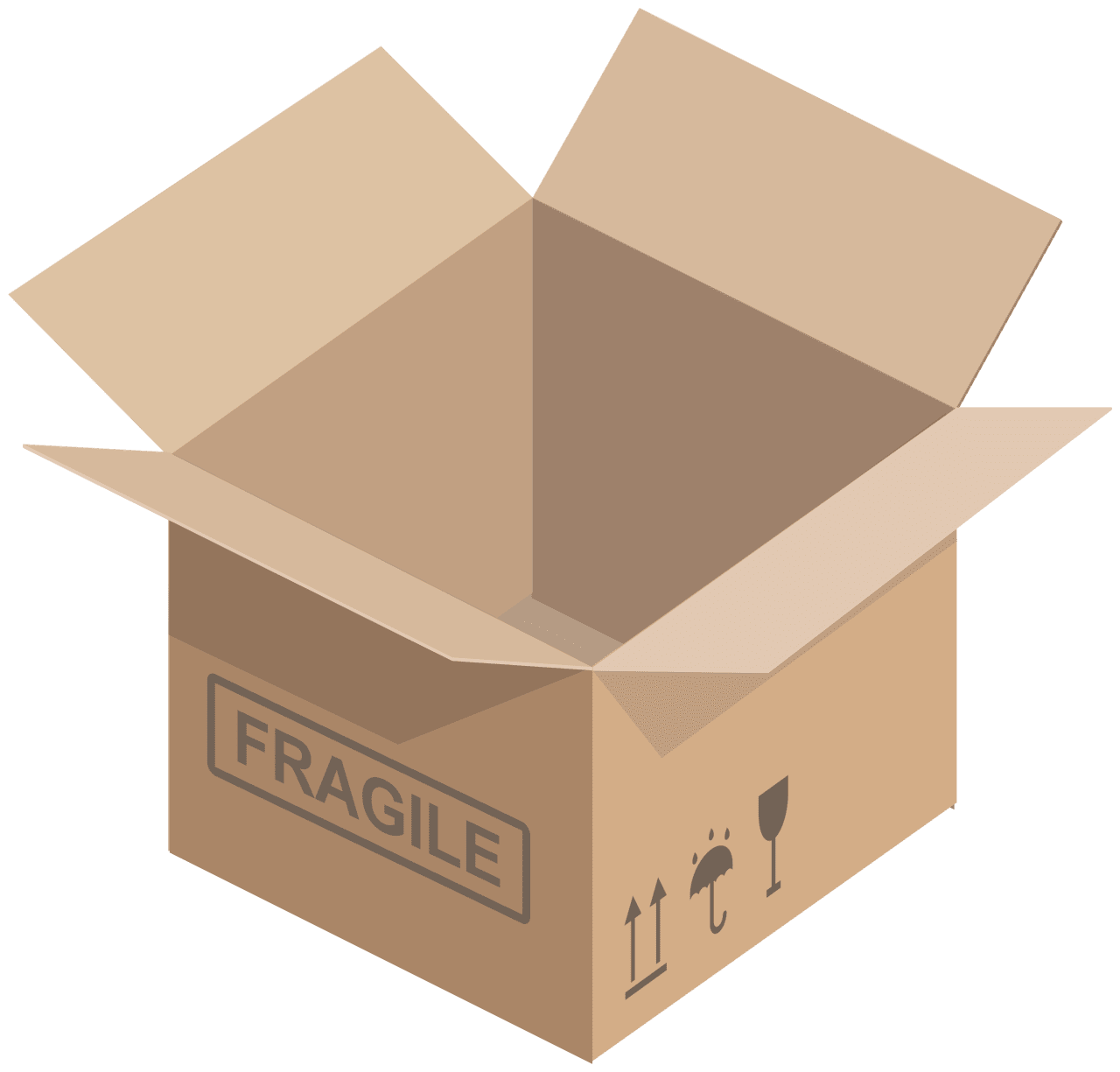 Box open carton clipart best picture