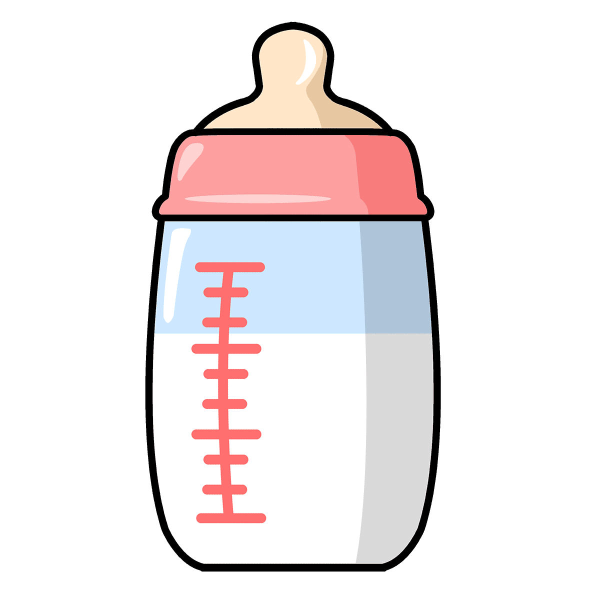 Milk baby stuff clipart logo