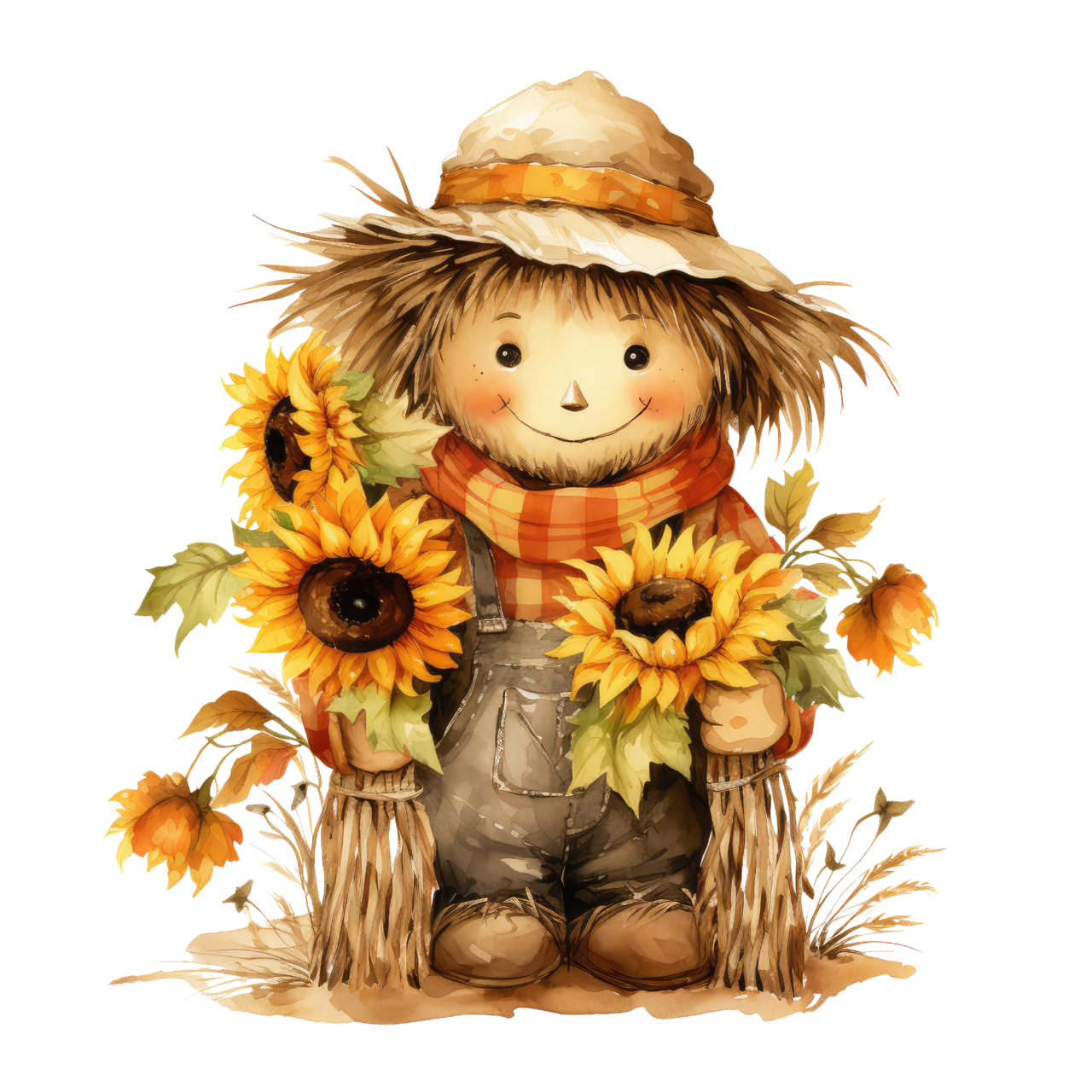 Scarecrow pin page clipart picture 3