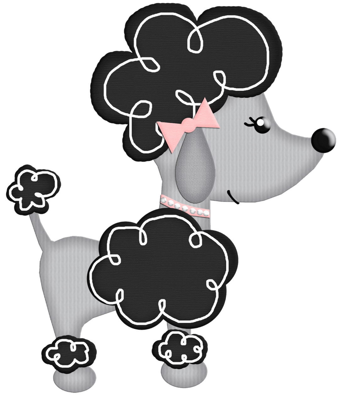 Dog black and white pin page clipart free 3