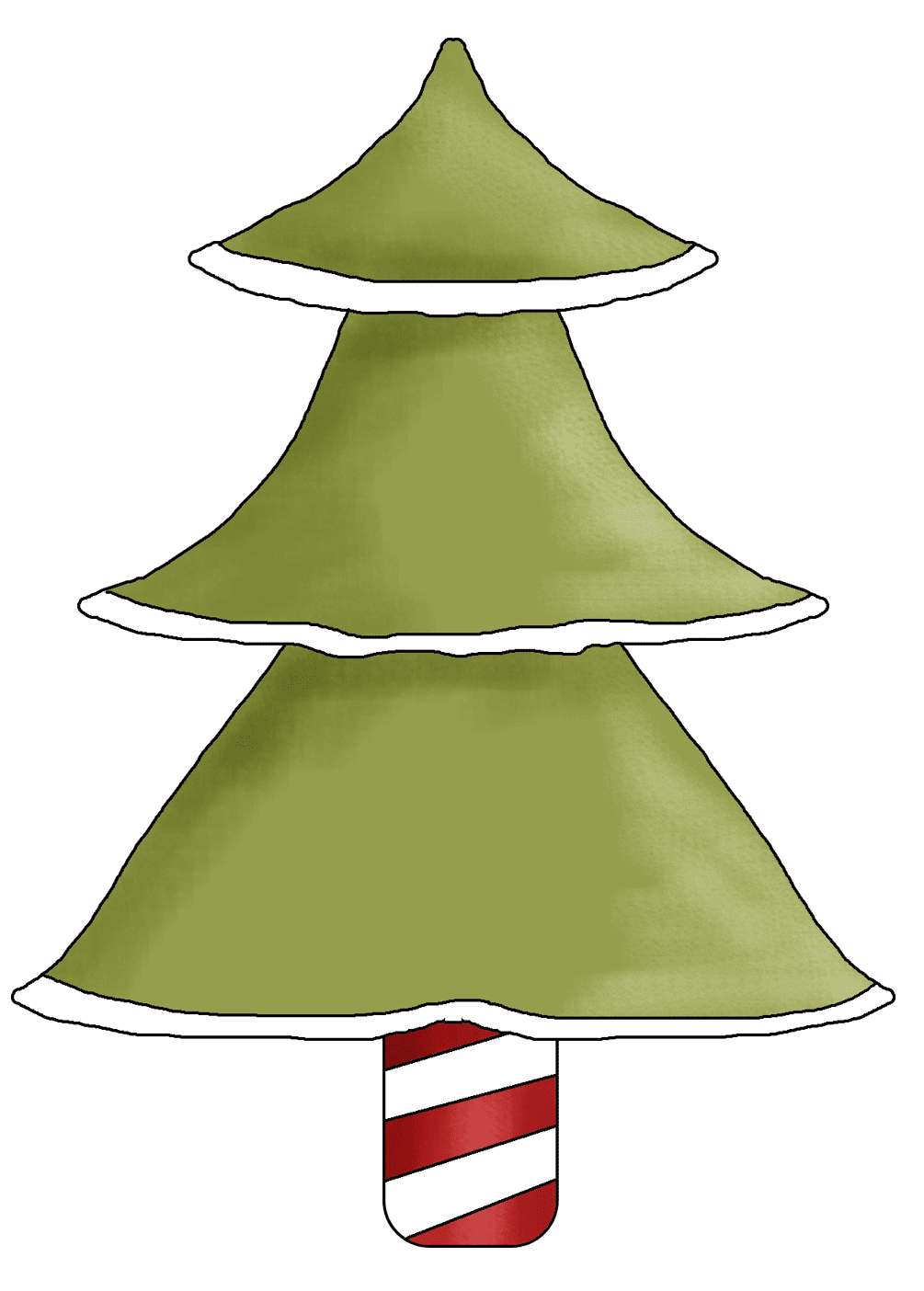 Pine tree pin page clipart free 3