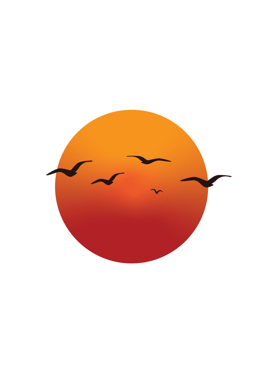 Sunrise or sunset clipart background