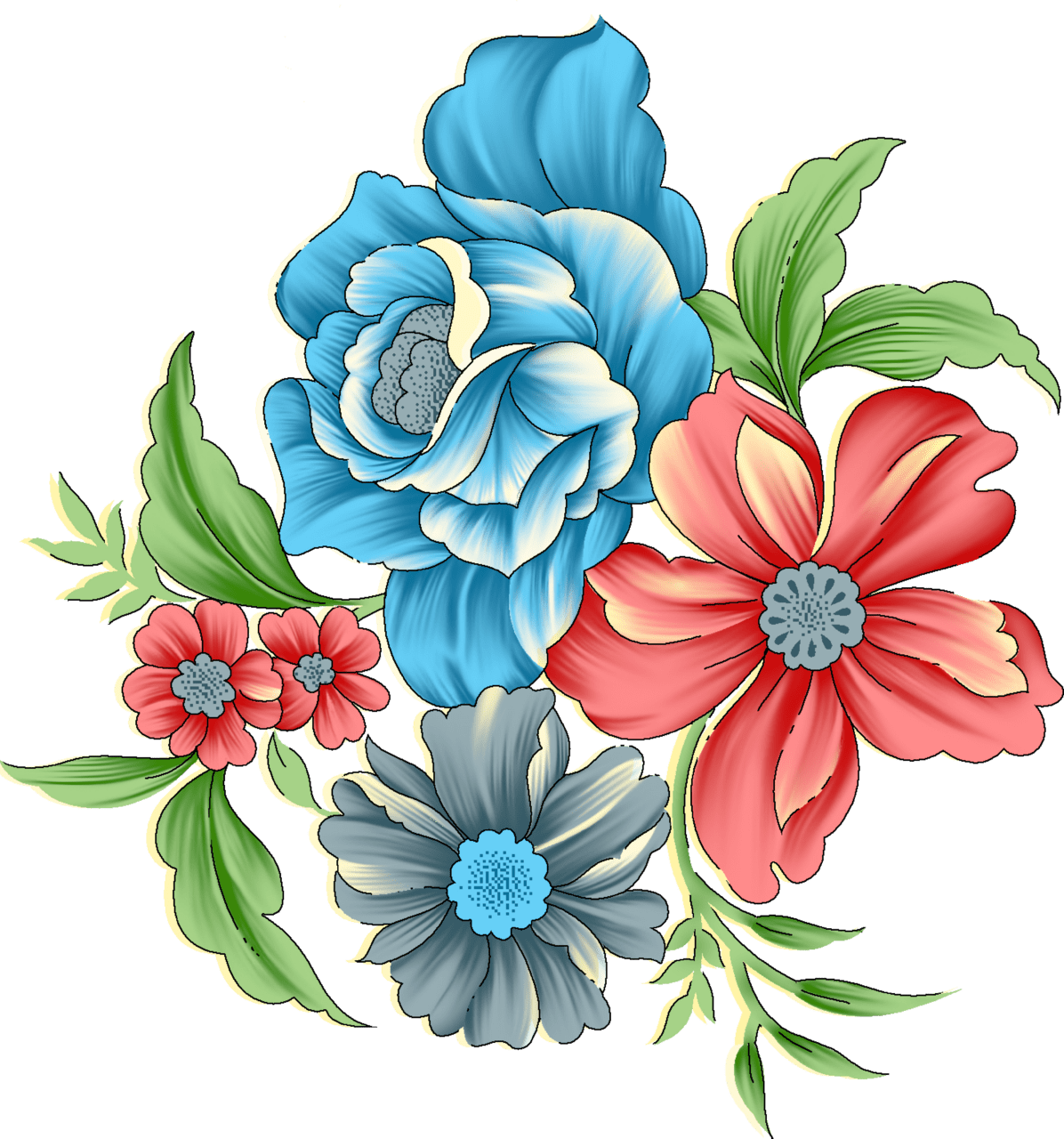 Flower bouquet pin page clipart transparent 3