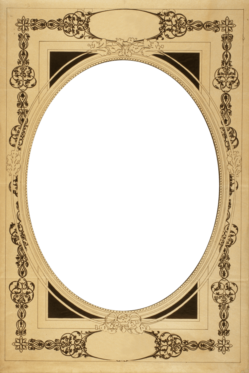 Picture frame vintage border clipart