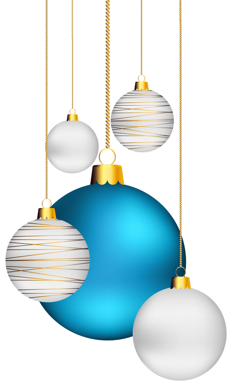 Ornament christmas balls clipart image