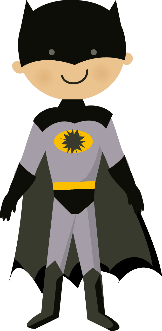 Batman im genes de superheroes clipart clip art