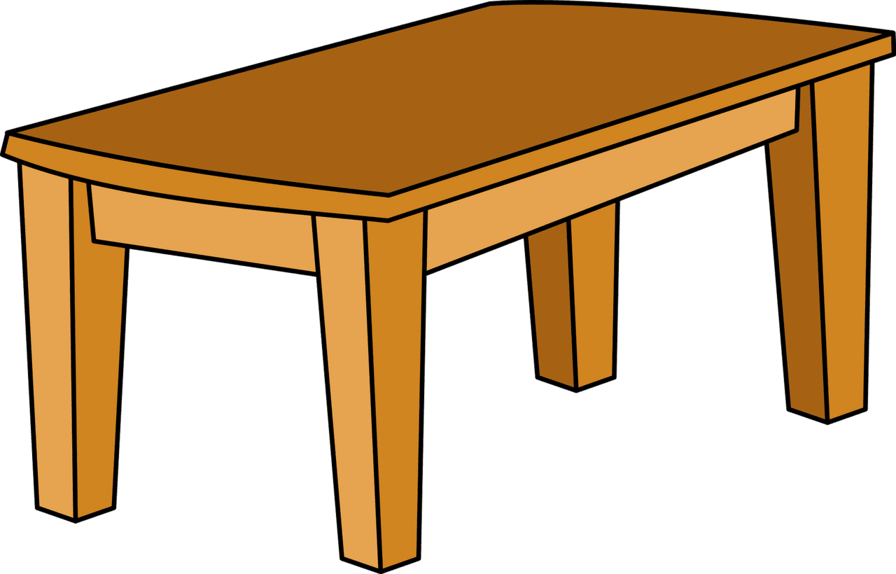 Coffee table vector clipart images