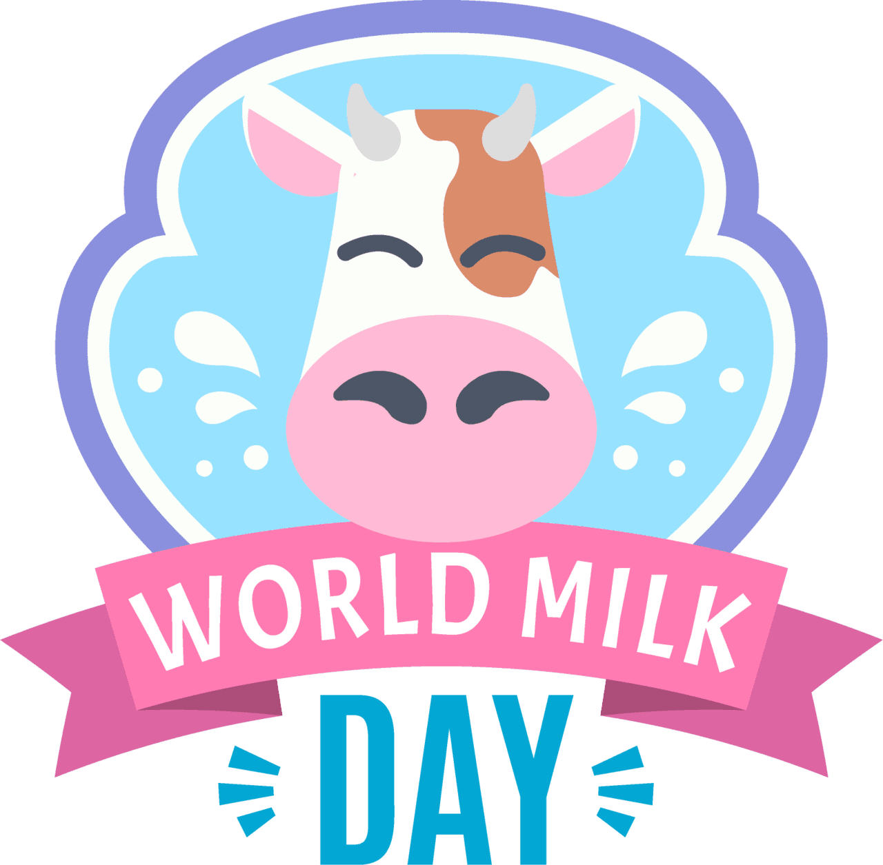 World milk day clipart vector 2