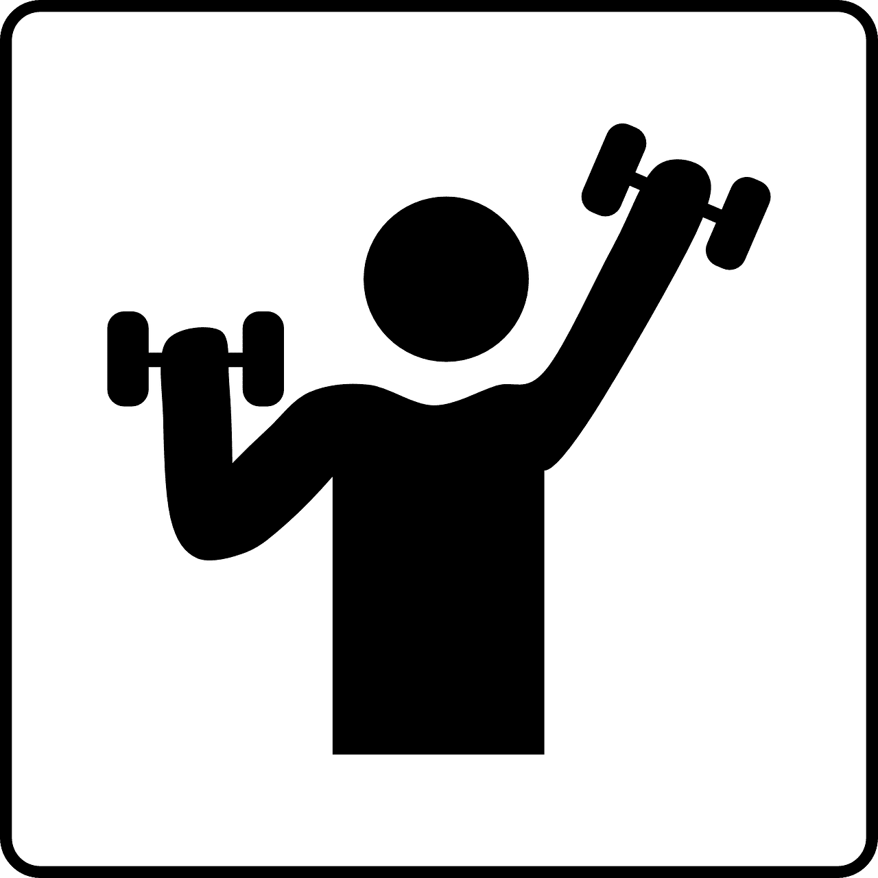 Gym weights sports vector graphic clipart