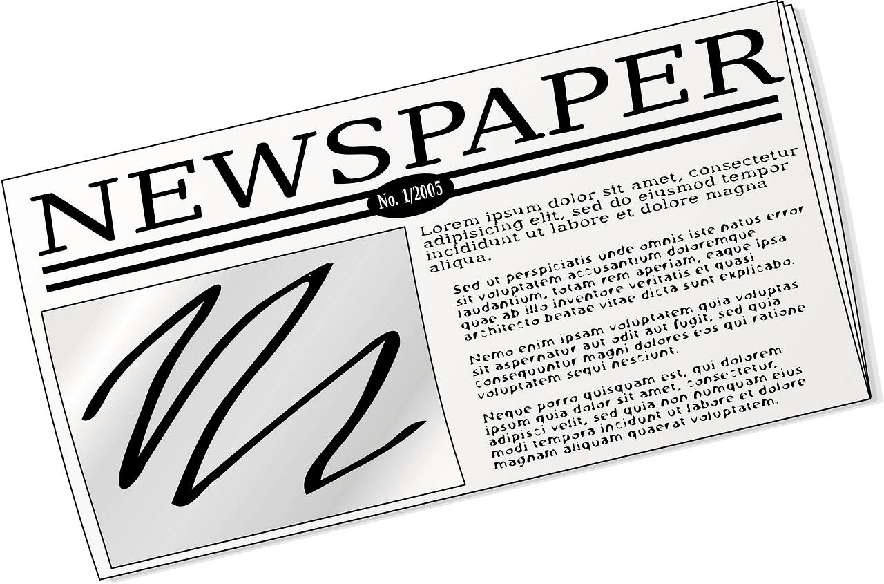 Newspaper vector clipart images 2