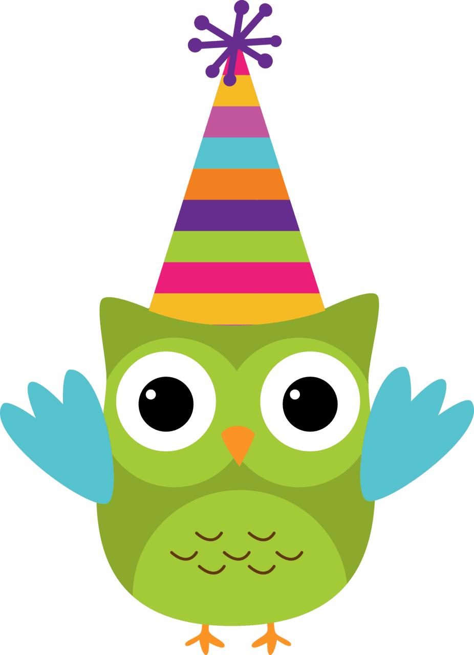 Party hat pin page clipart background 3