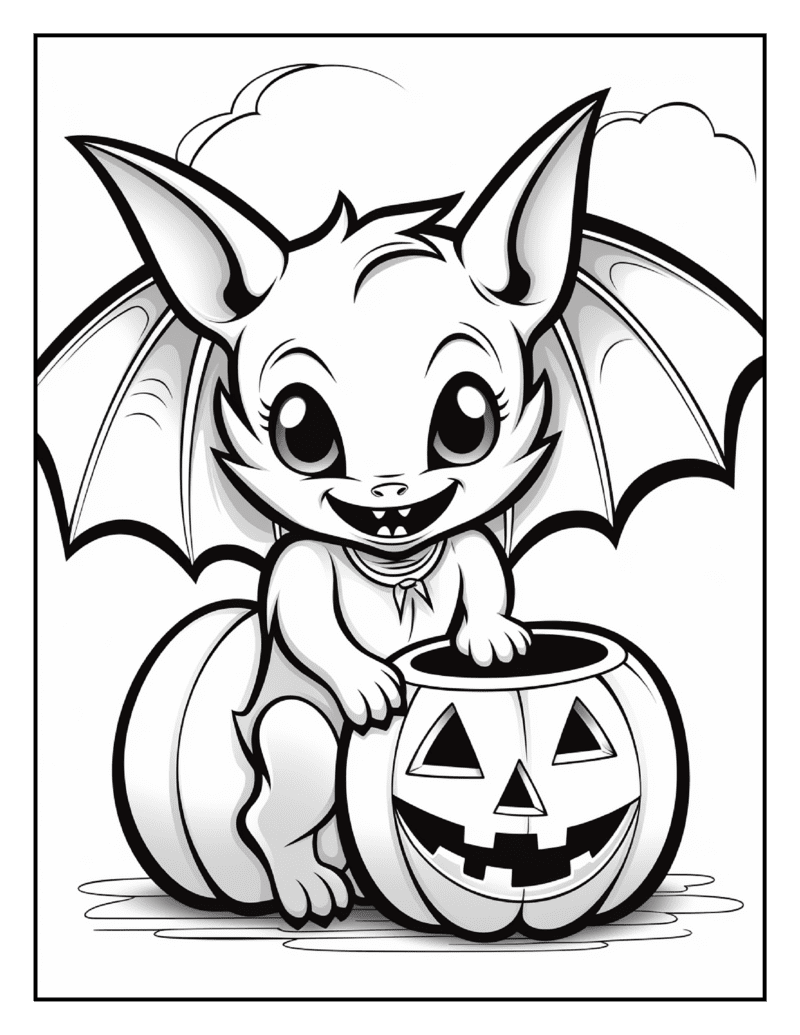 Pumpkin black and white coloring page halloween images clipart