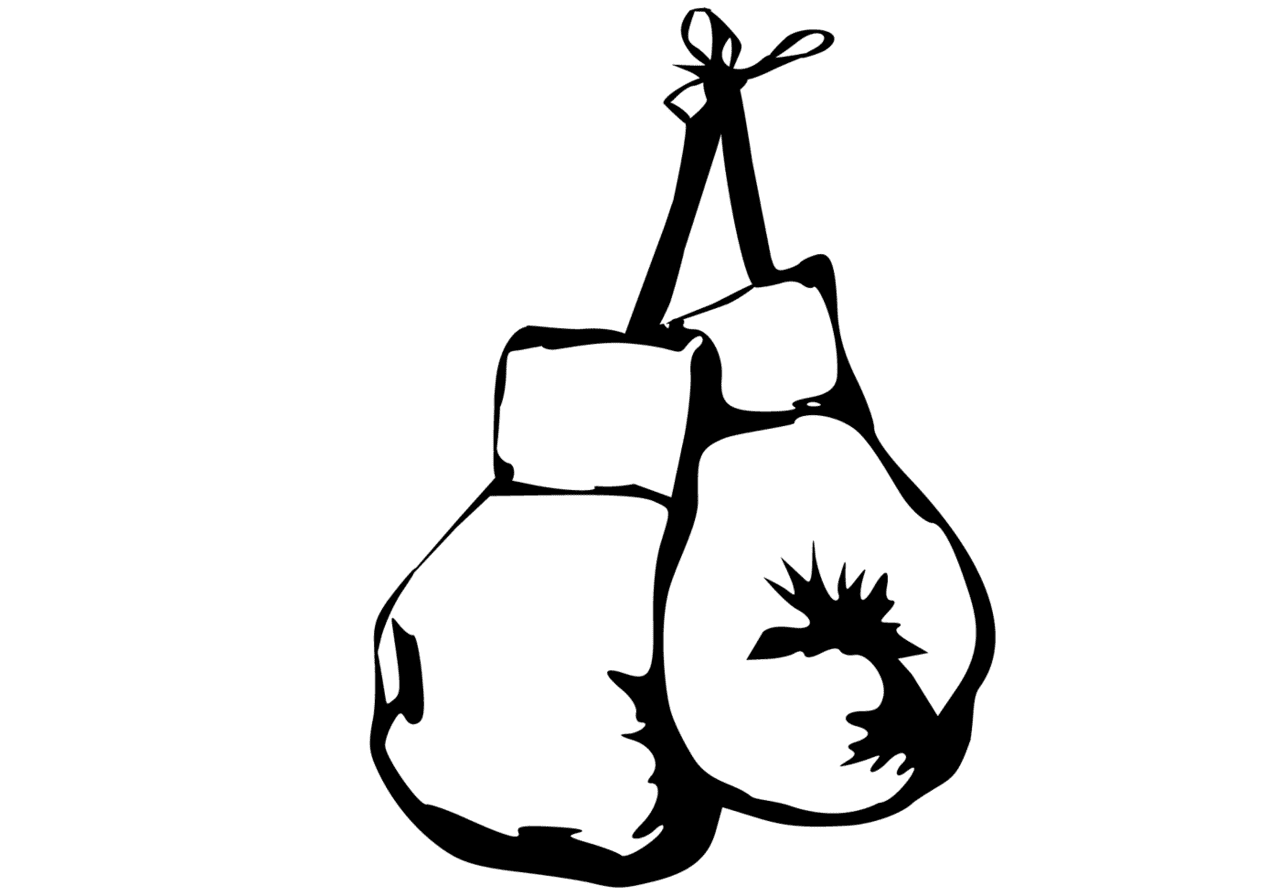 Boxing gloves logos clipart