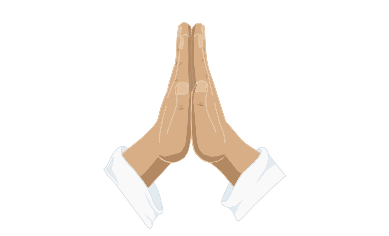 Mercy door community church praying hands clipart vector