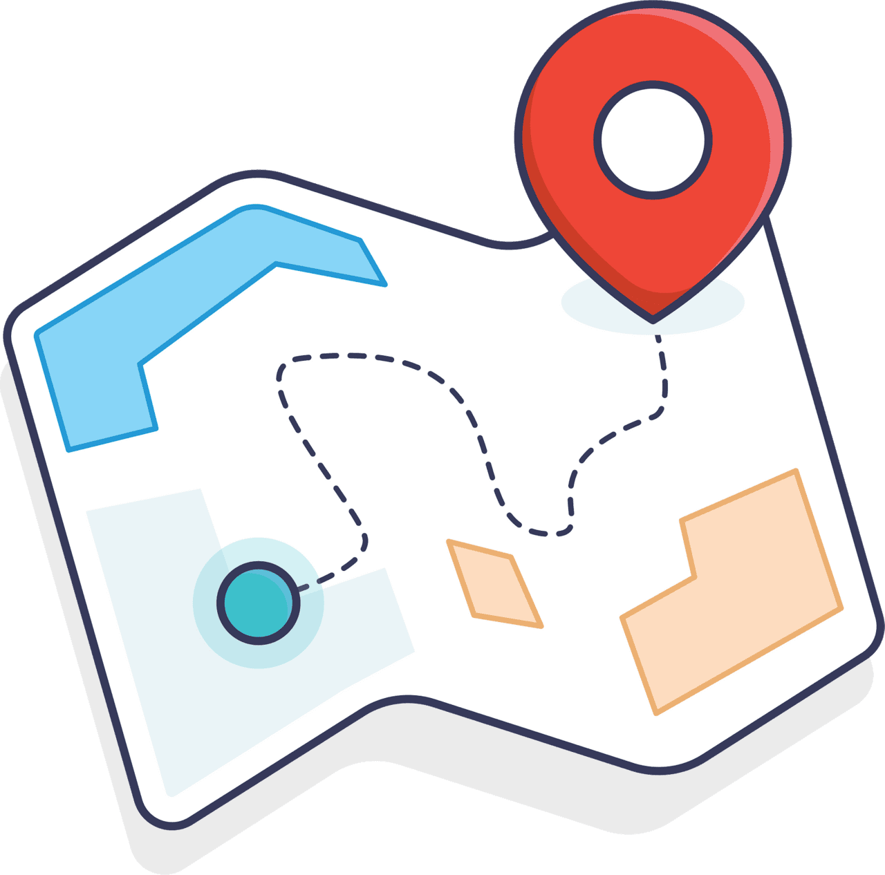 Map location vector clipart images