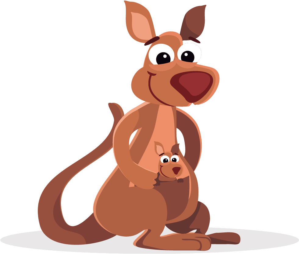 Hd kangaroo clipart cartoon image