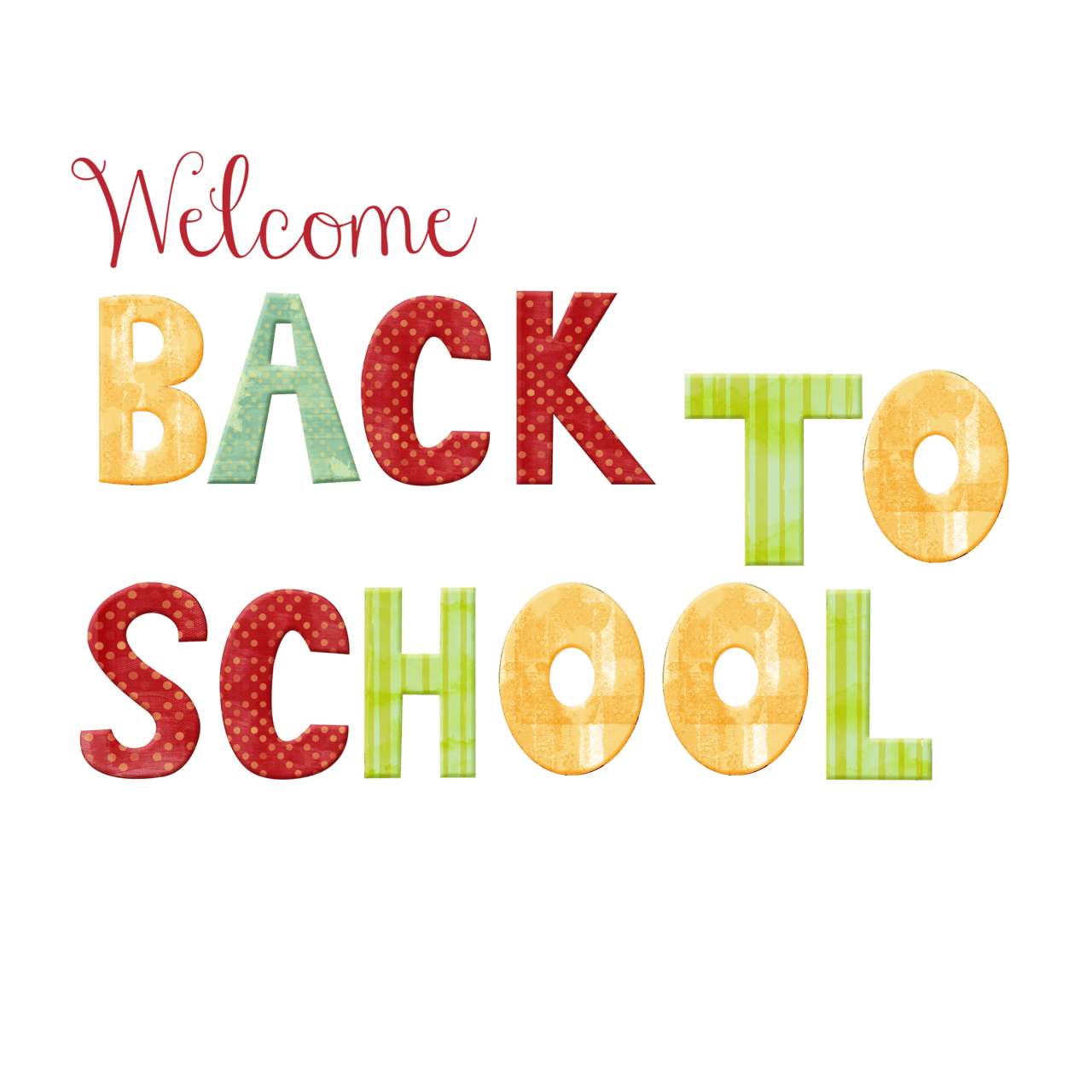 Back to school graphic design clipart photo