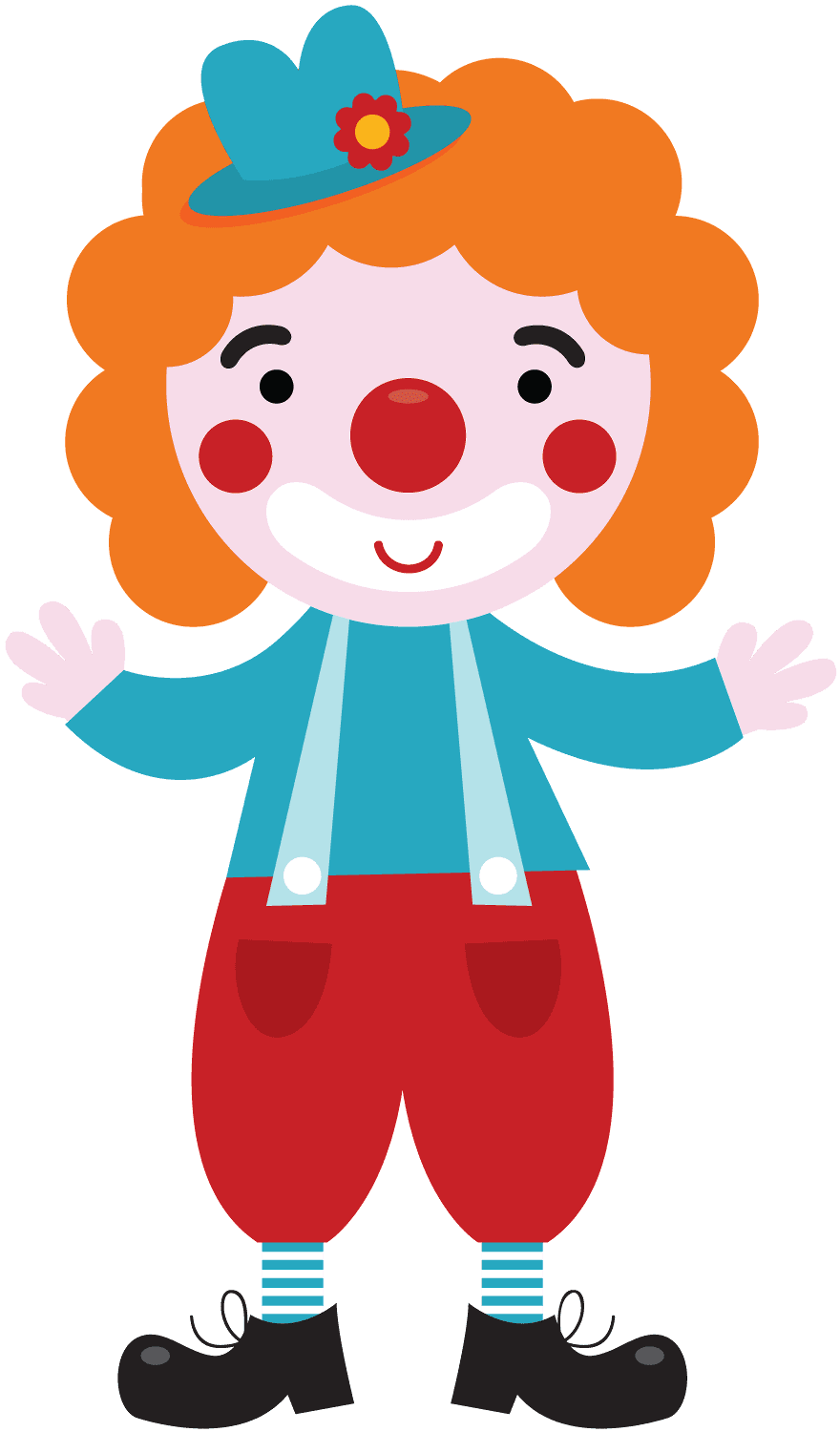 Clown pin page clipart background