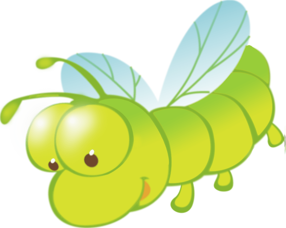 Caterpillar pin page clipart vector