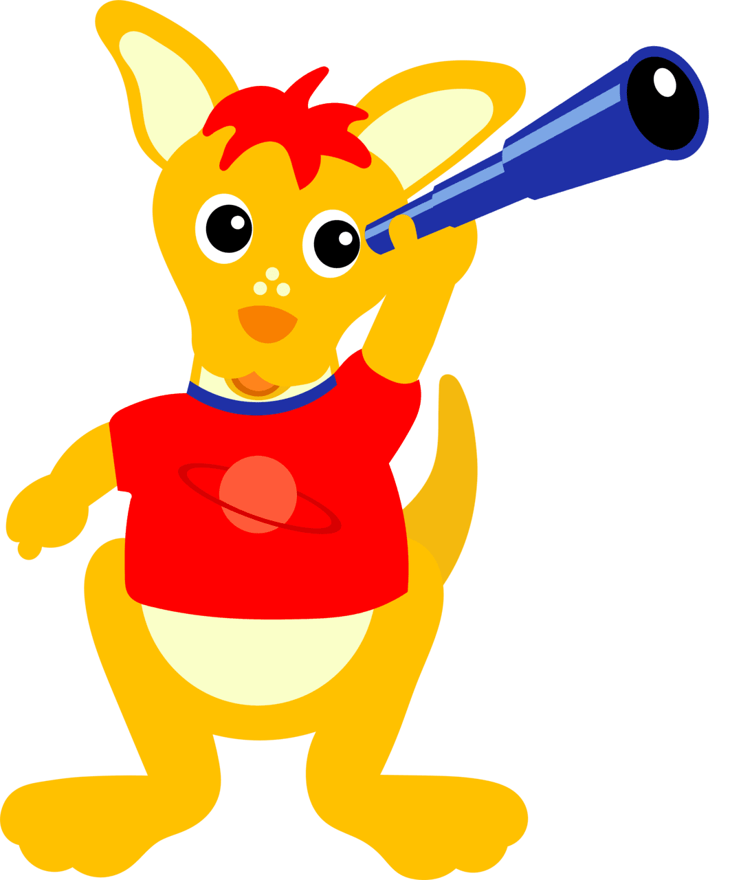 Kangaroo pin page clipart clip art