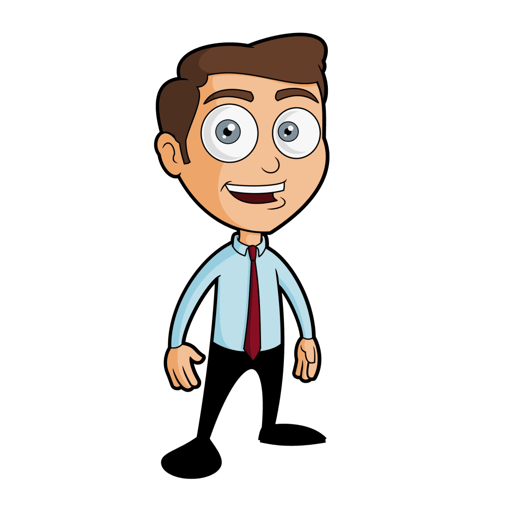 Business man cartoon vector clipart