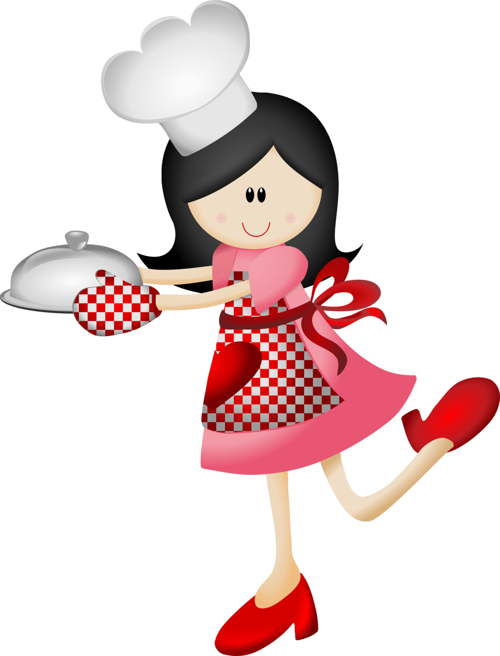 Chef pin page clipart image 4