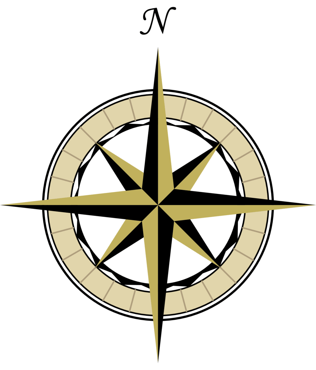 Compass wind rose doily handmadebyraine clipart image