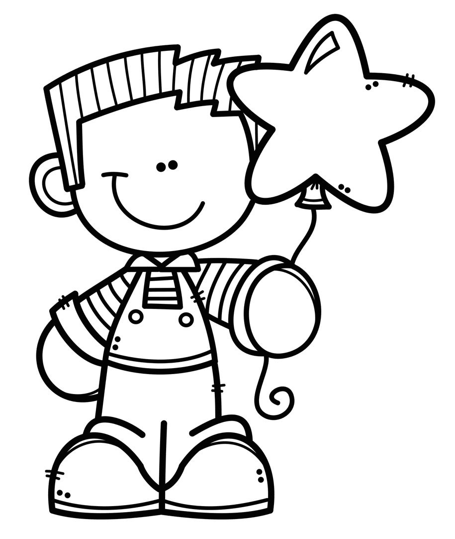 Christmas black and white pin page clipart clip art 2