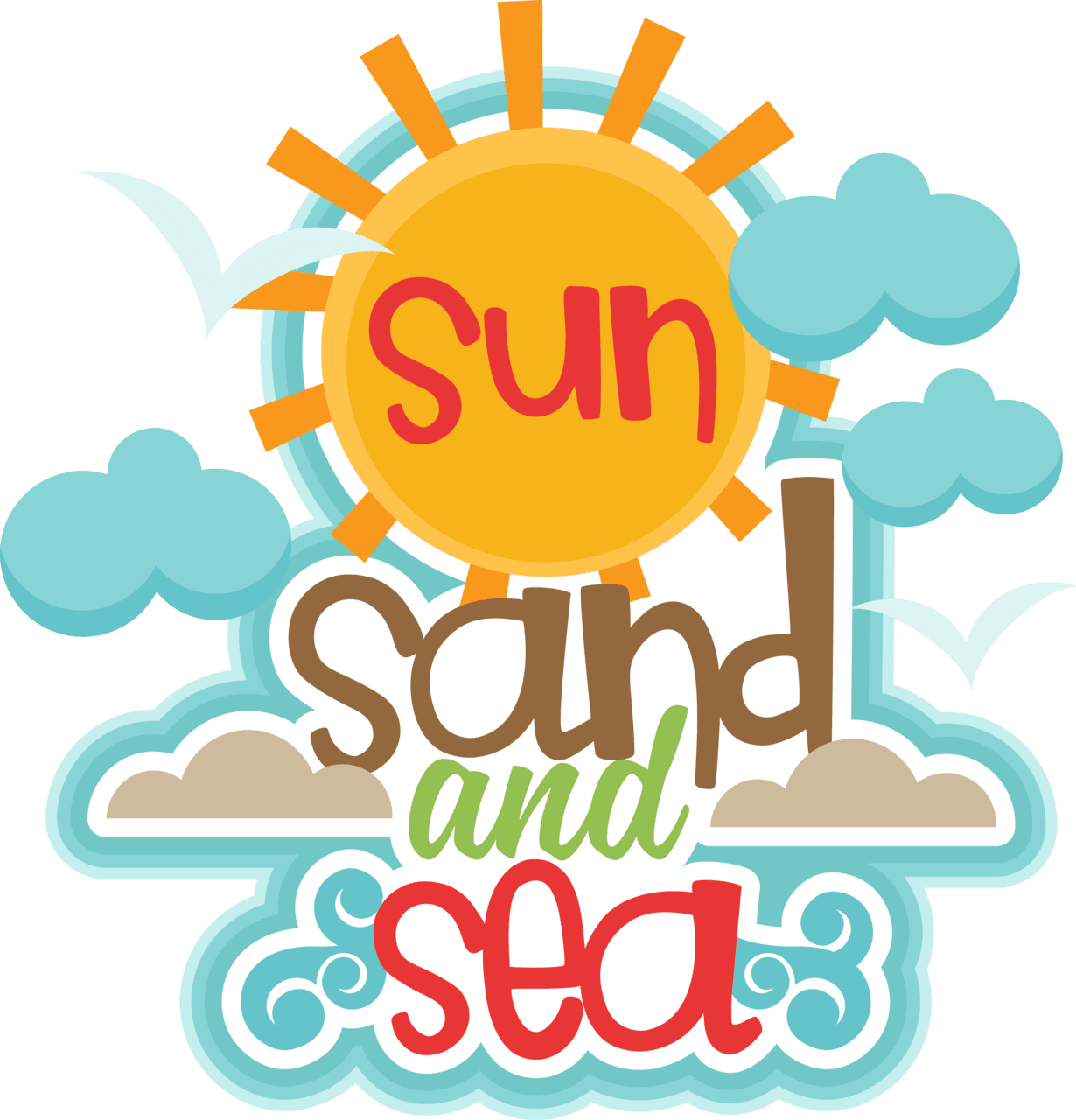 Summertime pin page clipart vector 2