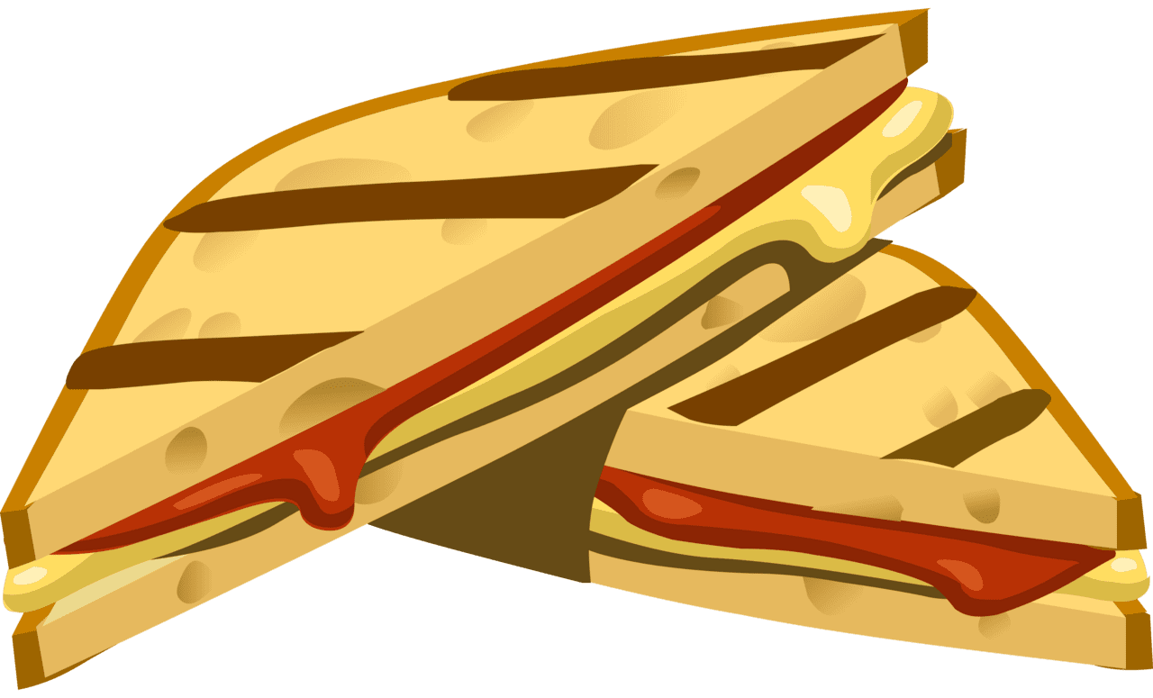 Grilled cheese sandwich vector clipart images