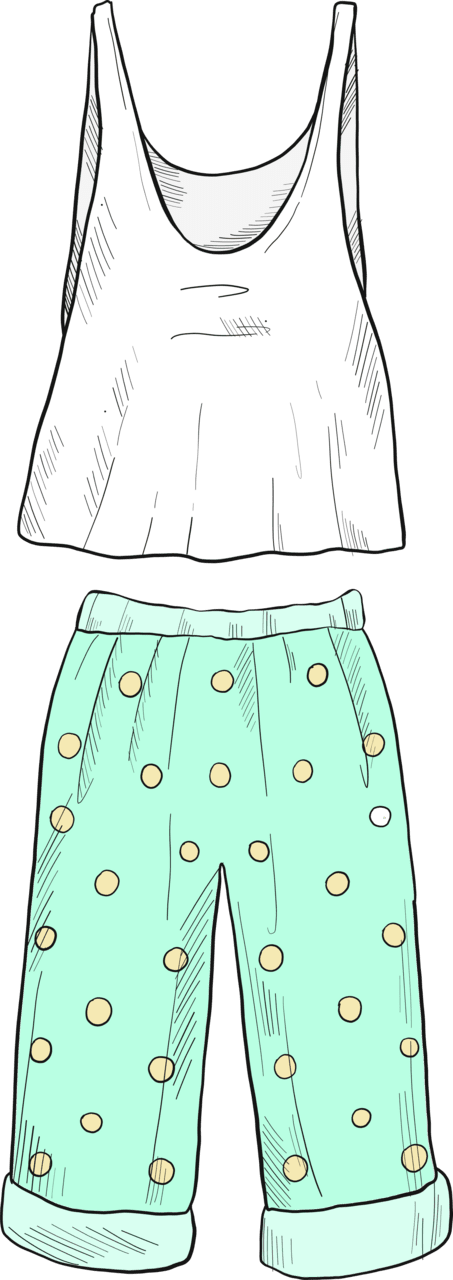 Pajama vector clipart images 6