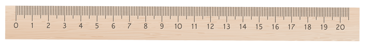 Wooden ruler clipart image