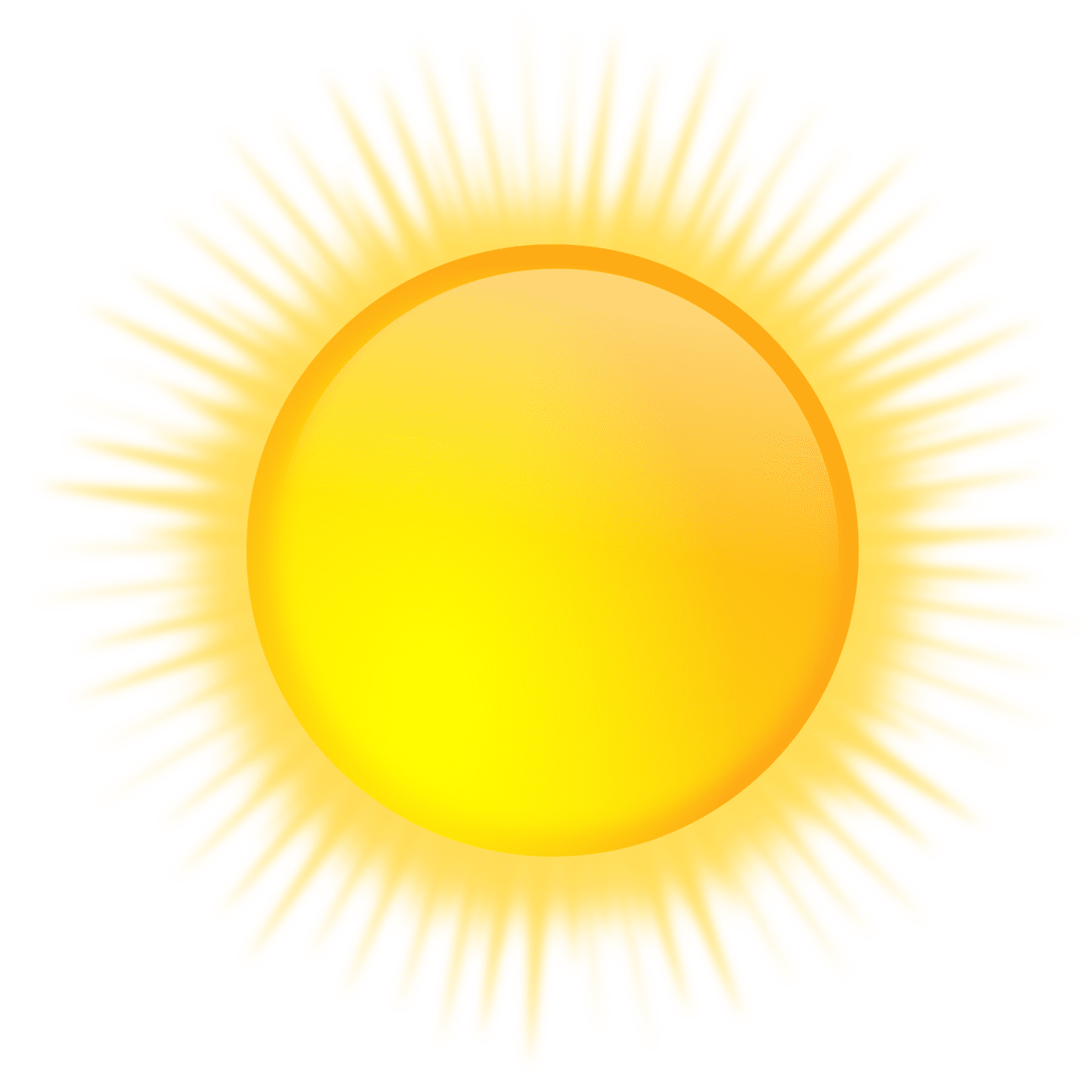 Weather sunny clipart picture