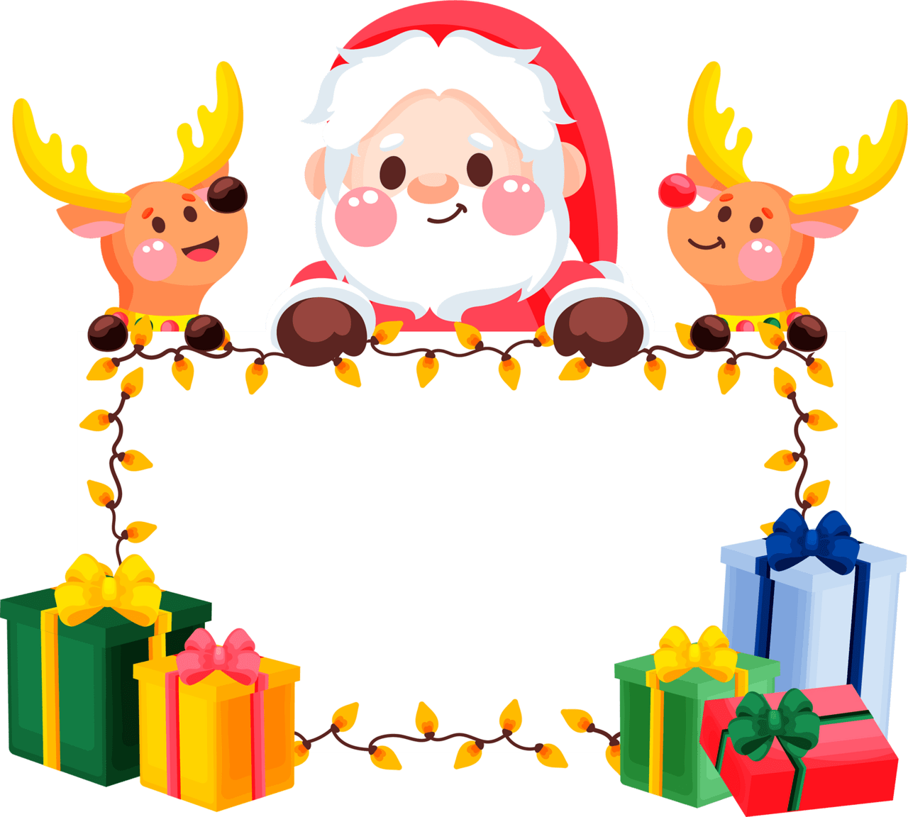Father christmas hat say gs clipart picture