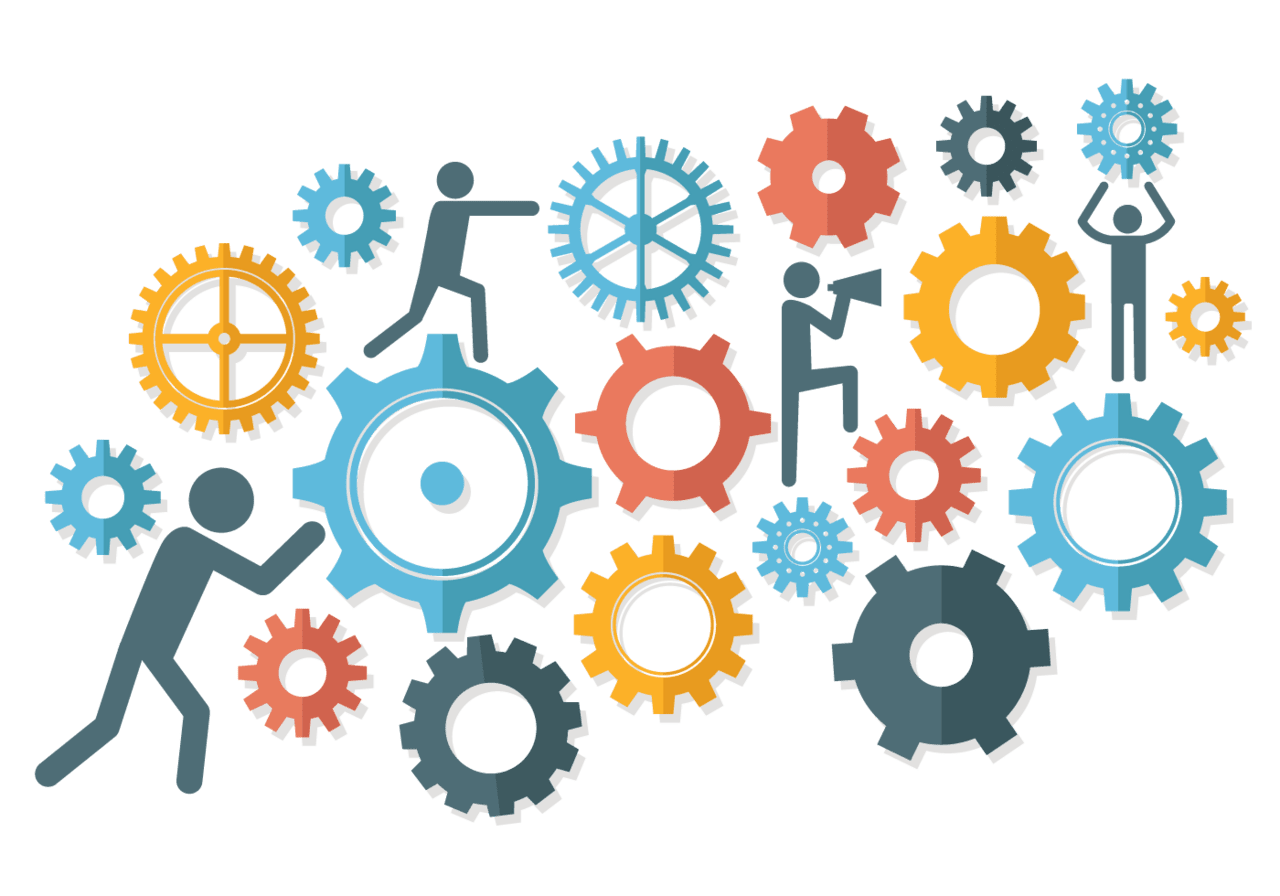 Gear strategy vector clipart