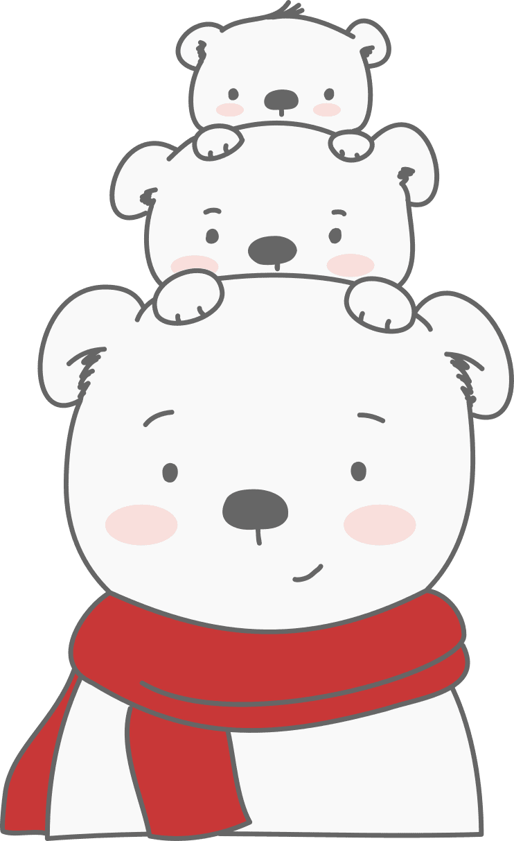 Polar bear page clipart picture