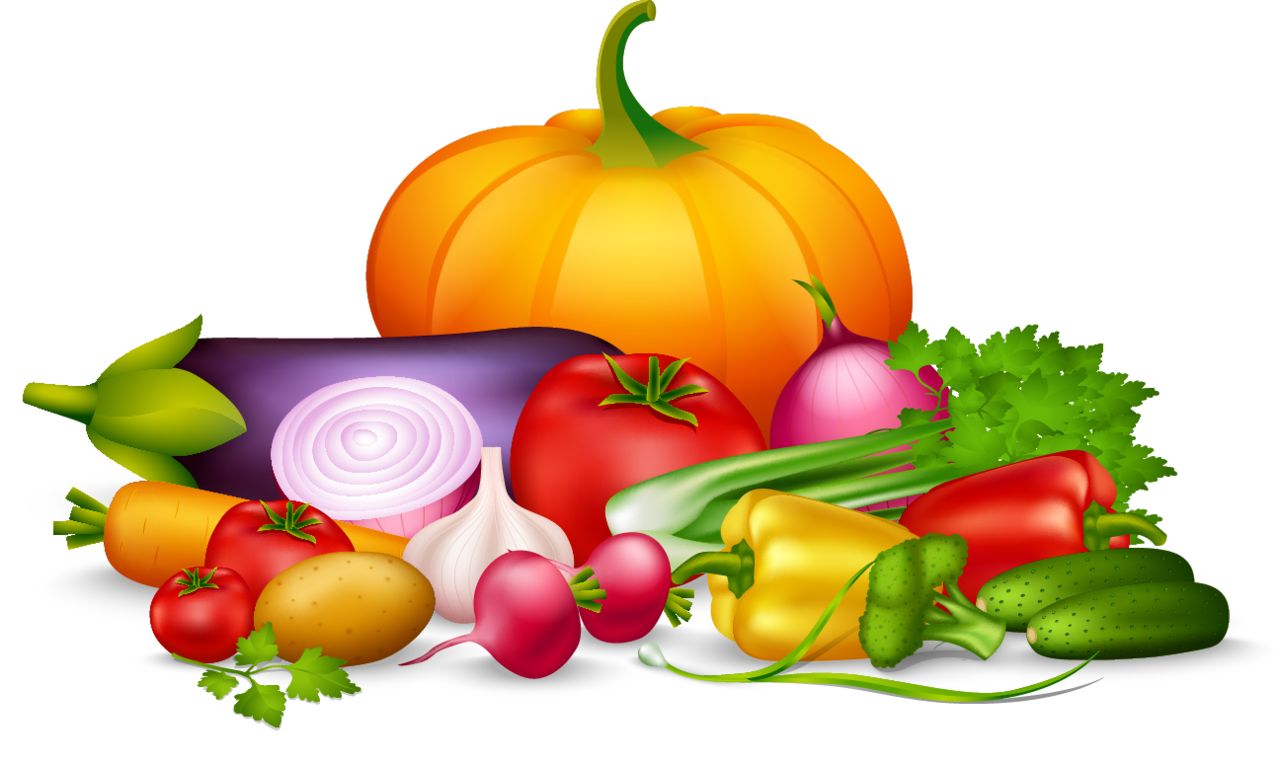 Animated vegetable background clipart